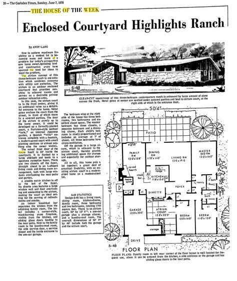 vintage house plans mid century house traditional house