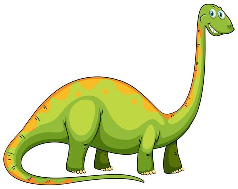groene dinosaurus met lange nek  vectorkunst bij vecteezy