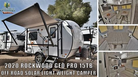 updated  rockwood geo pro tb lightweight  road solar package travel rv camper dealer