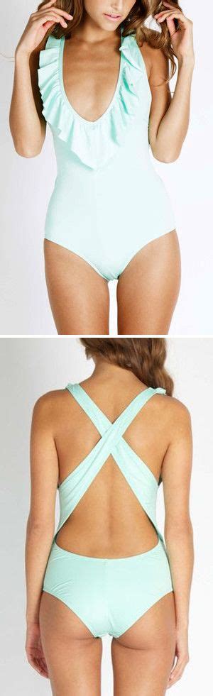 mint one piece swimsuit with images one piece style fashion