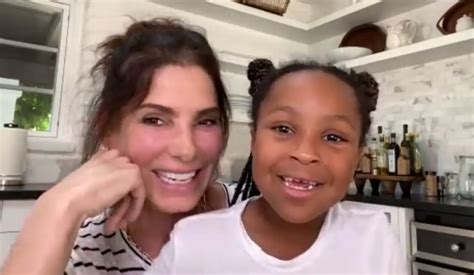 sandra bullock s daughter laila joins her to thank a nurse ahead of