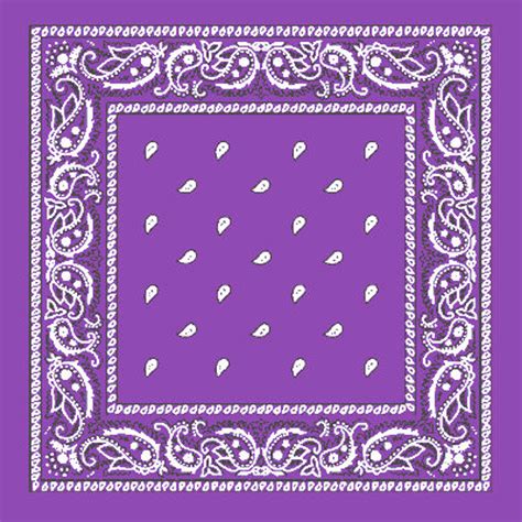 purple bandana  paisley cotton dozen