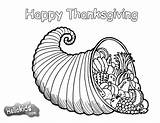 Thanksgiving Coloring Cornucopia Pages Color Print Hellokids Online sketch template