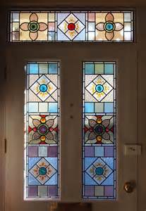 Victorian Front Door With Beautiful Stained Glass Stained Glass Door