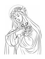Heilige Supercoloring Lucia Feast Franz Assisi Malvorlagen sketch template