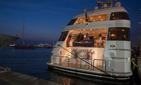 guests aboard   foot motor vessel newvida  largest
