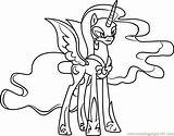 Nightmare Pony Moon Coloring Little Pages Luna Friendship Magic Color Print Printable Coloringpages101 Online Getcolorings Kids sketch template