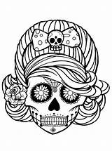 Mort Tete Mexicaine Mexique Skulls Tête Pour Drapeau Ohbqfo Malvorlage Ausmalbilder Incroyable sketch template