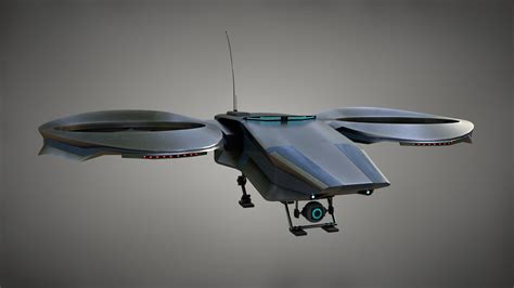 cyberpunk drone  model turbosquid