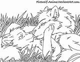 Anime Firewolf Deviantart Lineart Drawings Group Deviant Manga sketch template