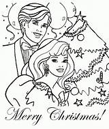 Barbie Coloring Pages Christmas Ken Mermaid Colouring Roczen Dancing Sheets Merry Cartoon Print Choose Board Gif Template sketch template