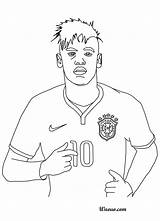Neymar Coloring Pages Drawing Soccer Step Printable Color Print Getdrawings Rock Star Template Getcolorings sketch template