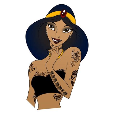 Jasmine The Dark Princess Disney Princess Tattoo Punk