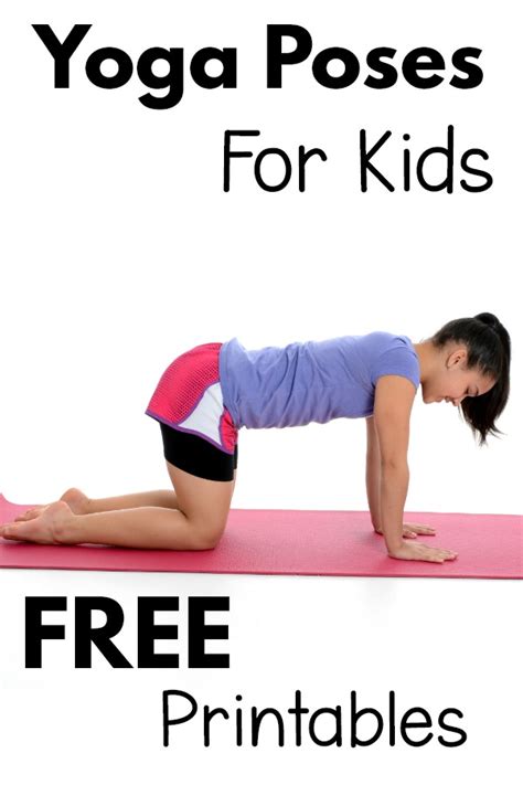 yin yoga pose chart   postcards yoga poses chart kids exercise