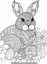Coloring Pages Easter Adult Spring Mandala Bunny Sheets Colouring Rabbit Mandalas Color Między Para Bunnies Eggs Animals Adults Kids Mindfulness sketch template