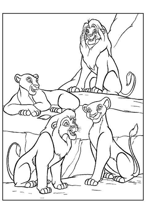 disney lion king coloring pages   print