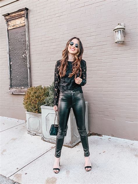 style faux leather pants  ways   glam