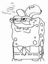 Spongebob Coloring Pages Easy Drawing Gangsta Memes Gangster Color Draw Sketch Spongbob Step Ghetto Squarepants Characters Sponge Getdrawings Bob Depression sketch template