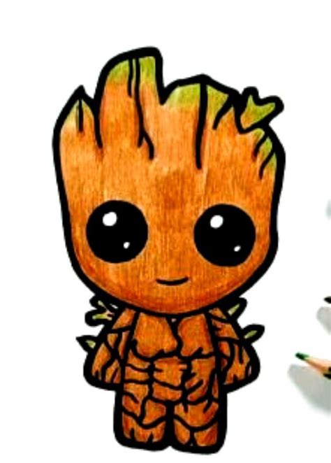 draw baby groot  guardians   galaxy baby ac
