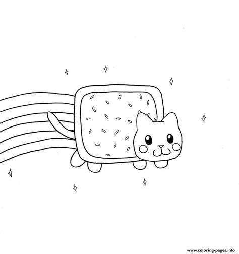 nyan cat  canela coloring pages printable