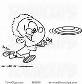 Frisbee Lineart Chasing Boy Cartoon Leishman Ron Protected Law Copyright May sketch template