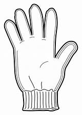 Glove Coloring Handschuh Large Ausmalbild Edupics Choose Board Printable sketch template