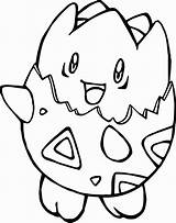 Togepi Coloring Pages Pokemon Getcolorings Color Printable Getdrawings sketch template