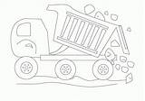 Trucks Construction Coloring Popular sketch template