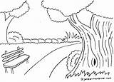 Pemandangan Mewarna Kartun Sketsa Mewarnai Kebun Lukisan Mari Alam Mudah Boleh Pedesaan Sangat Diantara Lihat Himpunan Gunung Kereta Ashgive Dapatkan sketch template