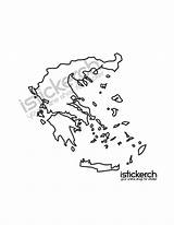Griechenland Landkarte Wappen Isticker Länder sketch template