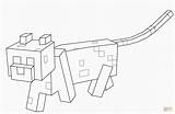 Wolf Minecraft Drawing Paintingvalley Coloring sketch template