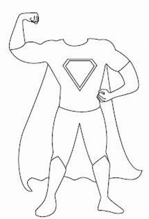 image result  blank superhero template superhero crafts design