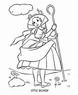 Bo Peep Coloring Pages Little Story Nursery Rhymes Colouring Kids Characters Printable Bluebonkers Character Clipart Sheets Clip Popular Library Visit sketch template