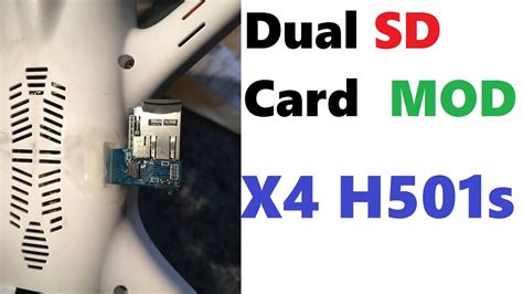 hubsan hs dual sd card slot mod youtube