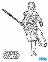 Coloring Wars Star Rey Pages Awakens Force Book Hellokids sketch template