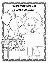 Coloring Pages Mother Write Message Colour Mom Subject sketch template
