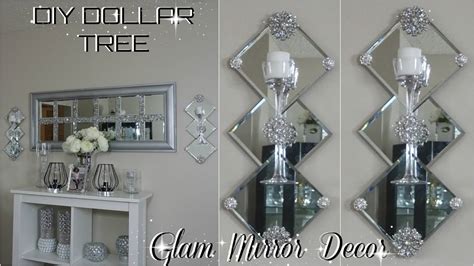 dollar tree diy mirror decor diy easy inexpensive glam home decor