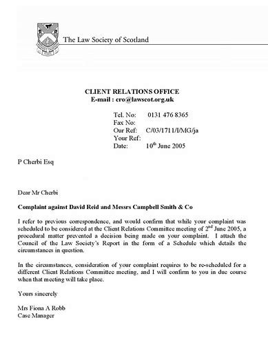 conflict  interest letter david reid complaints committe flickr