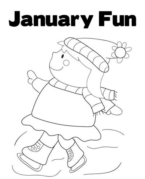 winterjanuary coloring pages coloring home