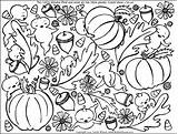 Coloring Fall Pages Autumn Printable Collage Kids Sheets Color Adults Themed Disney Print College Flowers Sheet Students Basketball Pumpkin Clipart sketch template
