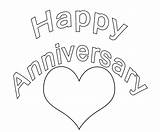 Anniversary Happy Coloring Pages Print Romantic Gift sketch template