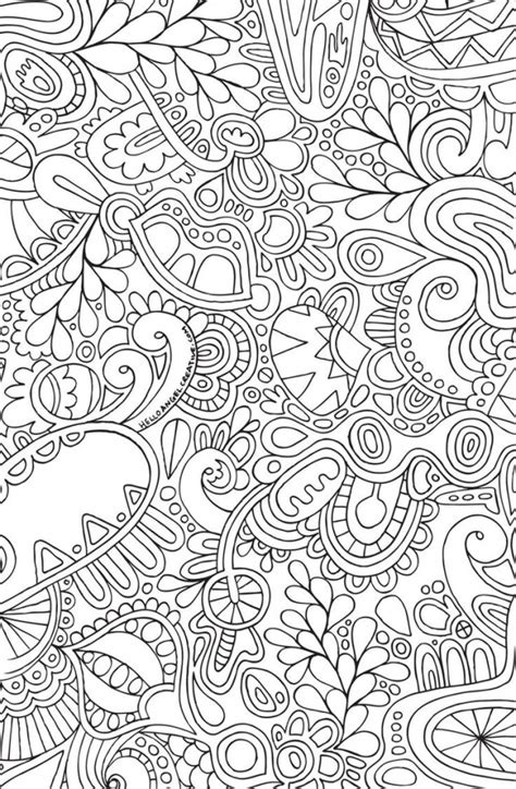 printable doodle art coloring pages  grown ups cgt
