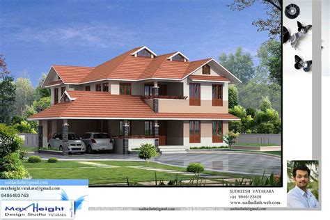 kerala house model seaside kerala home design