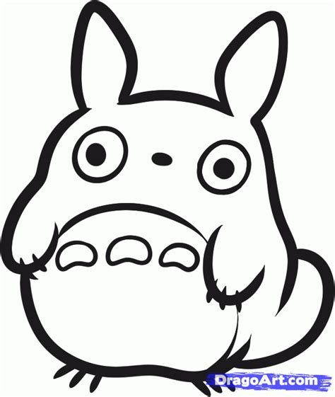 How To Draw Chibi Totoro My Neighbor Totoro Step By Step