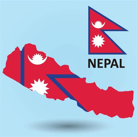 Nepal Map And Flag Background 6059456 Vector Art At Vecteezy