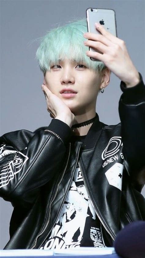 ~kpop Wallpapers~ — Bts Suga With Mint Hair Appreciation