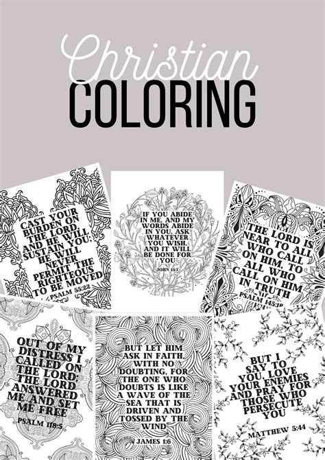 christian coloring book pages religious bible verse quotes etsy