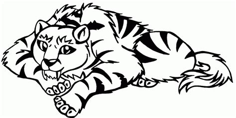 saber tooth tiger coloring page   saber tooth tiger