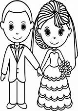 Coloring Wedding Pages Bride Groom Printable Kids Color Personalized Colouring Couple Activity Sheets Book Books Print Couples Getcolorings Fun Table sketch template