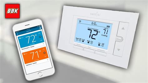 emerson sensi wi fi thermostat  smart home installation set  diy